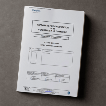 Rapport de fin de fabrication-qualité-boccard