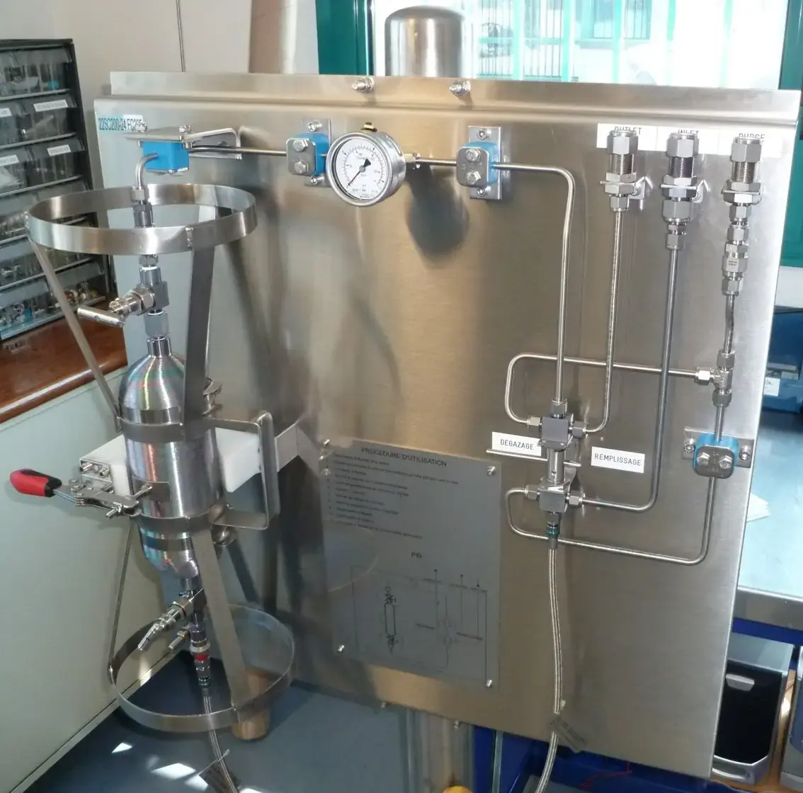 Prise echantillon laboratoire